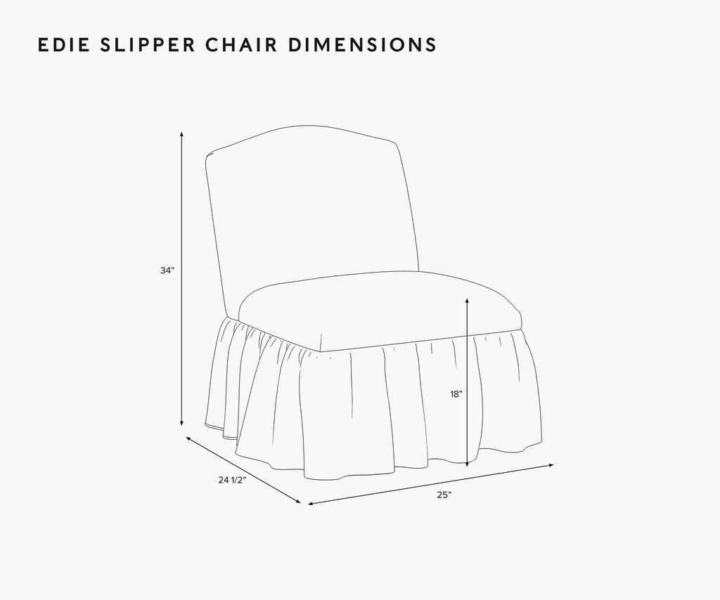 Edie Slipper Chair - Pomegranate