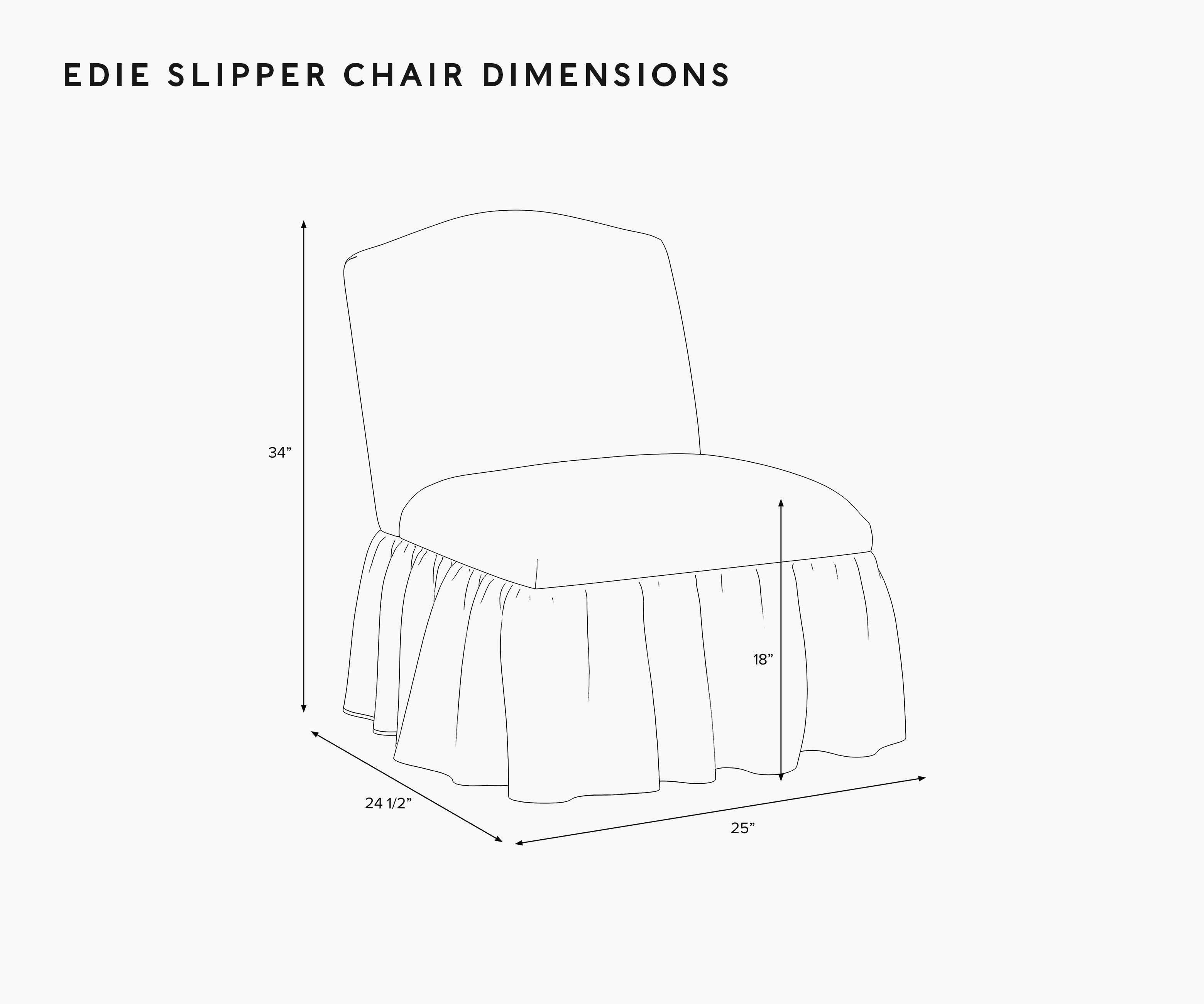 Edie Slipper Chair - Pomegranate
