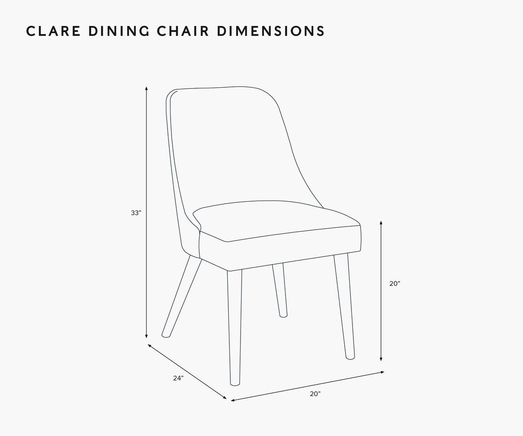 Clare Dining Chair - Ditsy Dahlia Navy